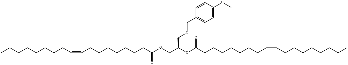 1,2-Dioleoyl-3-(4-methoxybenzyl)-sn-glycerol Struktur