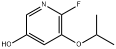 6-Fluoro-5-isopropoxypyridin-3-ol 结构式
