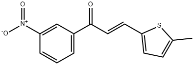 (2E)-3-(5-methylthiophen-2-yl)-1-(3-nitrophenyl)prop-2-en-1-one 结构式