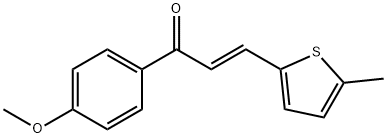 (2E)-1-(4-methoxyphenyl)-3-(5-methylthiophen-2-yl)prop-2-en-1-one Struktur