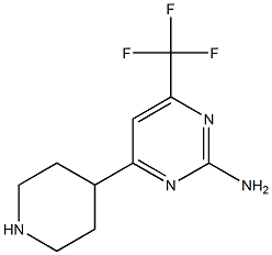 4-piperidin-4-yl-6-(trifluoromethyl)pyrimidin-2-amine,1442098-20-5,结构式