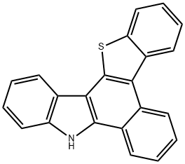 5H-苯并(A)(1)苯并噻吩(3,2-C)咔唑, 1442458-61-8, 结构式