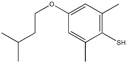 2,6-dimethyl-4-(3-methylbutoxy)benzenethiol 结构式