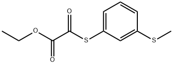 2-((3-(甲硫基)苯基)硫代)-2-氧代乙酸乙酯 结构式