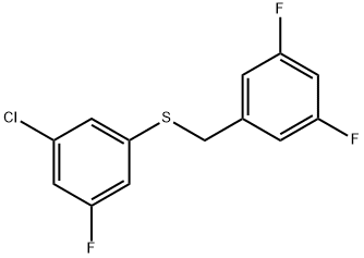 (3-CHLORO-5-FLUOROPHENYL)(3,5-DIFLUOROBENZYL)SULFANE Structure