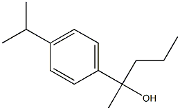 2-(4-propan-2-ylphenyl)pentan-2-ol Structure
