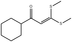 1-cyclohexyl-3,3-bis(methylthio)propan-1-one 结构式