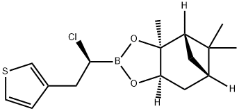 [(1S)-1-CHLORO-2-(3-THIENYL)ETHYL]BORONIC ACID (+)-PINANE-2,3-DIYL DIESTER,1444010-67-6,结构式