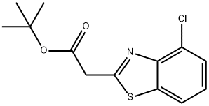 TERT-BUTYL 2-(4-CHLOROBENZO[D]THIAZOL-2-YL)ACETATE 结构式