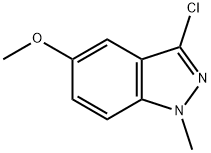 3-Chloro-5-methoxy-1-methyl-1H-indazole Structure