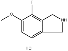 4-FLUORO-5-METHOXYISOINDOLINE HCL, 1447606-44-1, 结构式