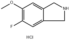 5-FLUORO-6-METHOXYISOINDOLINE HCL 化学構造式