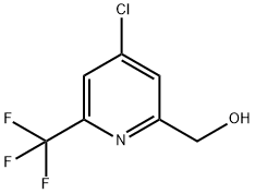 2-羟甲基-4-氯-6-三氟甲基吡啶 结构式