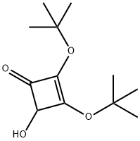 2,3-二叔丁氧基-4-羟基-2-环丁烯-1-酮, 144791-02-6, 结构式