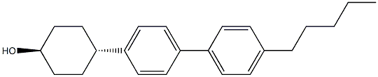 trans-4-(4'-Pentyl[1,1'-biphenyl]-4-yl)cyclohexanol Struktur