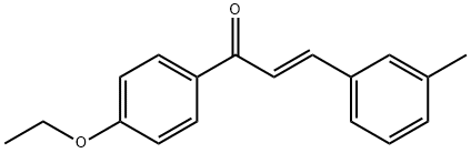 (2E)-1-(4-ethoxyphenyl)-3-(3-methylphenyl)prop-2-en-1-one,1449399-88-5,结构式