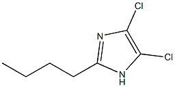1H-Imidazole, 2-butyl-4,5-dichloro-, 145061-99-0, 结构式