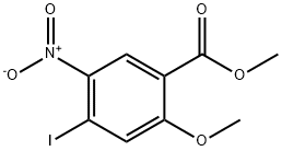 4-碘-2-甲氧基-5-硝基苯甲酸甲酯, 1450993-03-9, 结构式