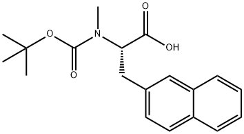 N-Boc-N-methyl-3-(2-naphthyl)-L-alanine,145232-51-5,结构式