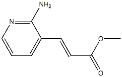 (E)-Methyl 3-(2-aminopyridin-3-yl)acrylate Struktur