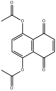 1,4-Naphthalenedione,5,8-bis(acetyloxy)- Structure