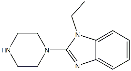 1-(1-ethyl-1H-benzimidazol-2-yl)piperazine Structure