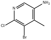 5-Bromo-6-chloro-4-methyl-pyridin-3-ylamine Structure
