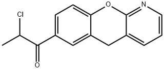 7-(2-chloropropanoyl)-5H-[1]benzopyrano[2,3-b]pyridine Structure