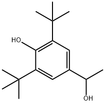 2,6-ditert-butyl-4-(1-hydroxyethyl)phenol Struktur