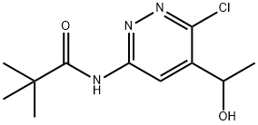 N-(6-chloro-5-(1-hydroxyethyl)pyridazin-3-yl)pivalamide,147363-03-9,结构式