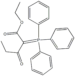 Pentanoic acid,3-oxo-2-(triphenylphosphoranylidene)-, ethyl ester Struktur