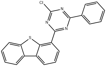 2-chloro-4-(dibenzo[b,d]thiophen-1-yl)-6-phenyl-1,3,5-triazine Structure