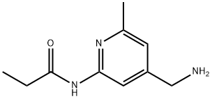 N-(4-(aminomethyl)-6-methylpyridin-2-yl)propionamide 结构式