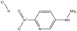 5-肼基-2-硝基吡啶盐酸盐 结构式