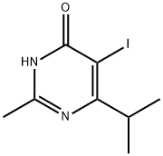 5-Iodo-6-isopropyl-2-methyl-pyrimidin-4-ol Structure
