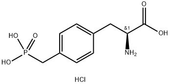 L-4-磷甲基苯丙氨酸盐酸盐, 148268-67-1, 结构式
