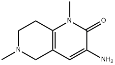 3-Amino-1,6-dimethyl-5,6,7,8-tetrahydro-1H-[1,6]naphthyridin-2-one 结构式