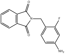 2-(4-amino-2-fluorobenzyl)isoindoline-1,3-dione 结构式