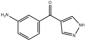 (3-aminophenyl)-(1H-pyrazol-4-yl)methanone Structure