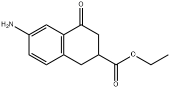 ethyl 6-amino-4-oxo-1,2,3,4-tetrahydronaphthalene-2-carboxylate,1489160-17-9,结构式