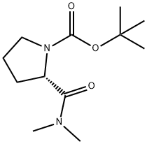 (S)-tert-butyl 2-(dimethylcarbamoyl)pyrrolidine-1-carboxylate,149152-54-5,结构式