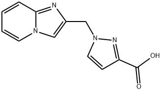 1-Imidazo[1,2-a]pyridin-2-ylmethyl-1H-pyrazole-3-carboxylic acid Structure