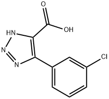 4-(3-chlorophenyl)-1H-1,2,3-triazole-5-carboxylic acid Structure