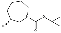 (R)-3-羟基氮杂环庚烷-1-叔丁酯-甲酸,1493733-00-8,结构式