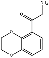 2-氨基-1-(2,3-二氢苯并[B][1,4]二噁英-5-基)乙烷-1-酮 结构式