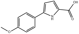 5-(4-甲氧基苯基)-1H-吡咯-2-羧酸, 149769-78-8, 结构式
