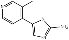 5-(3-methylpyridin-4-yl)thiazol-2-amine,1500335-82-9,结构式