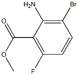2-氨基-3-溴-6-氟苯甲酸甲酯 结构式
