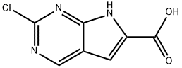 2-氯-7H-吡咯并[2,3-d]嘧啶-6-羧酸, 1503461-20-8, 结构式