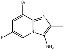 8-Bromo-6-fluoro-2-methylimidazo[1,2-a]pyridin-3-amine Structure